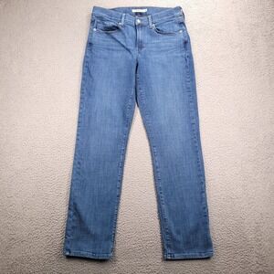 LEVIS Jeans Size 6 Classic Straight Leg Mid Rise Medium Wash Denim 28x29